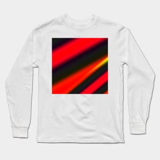 red black abstract design Long Sleeve T-Shirt